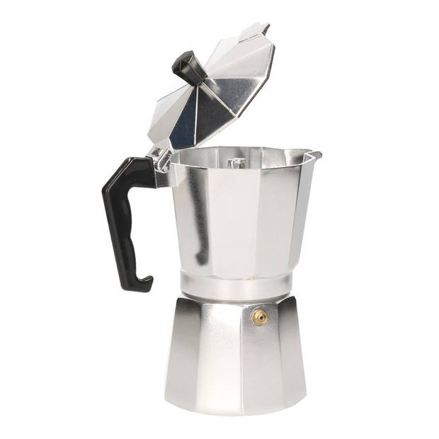 Percolator espresso koffiemaker - 300 ml - aluminium - voor 6 kopjes - Percolators