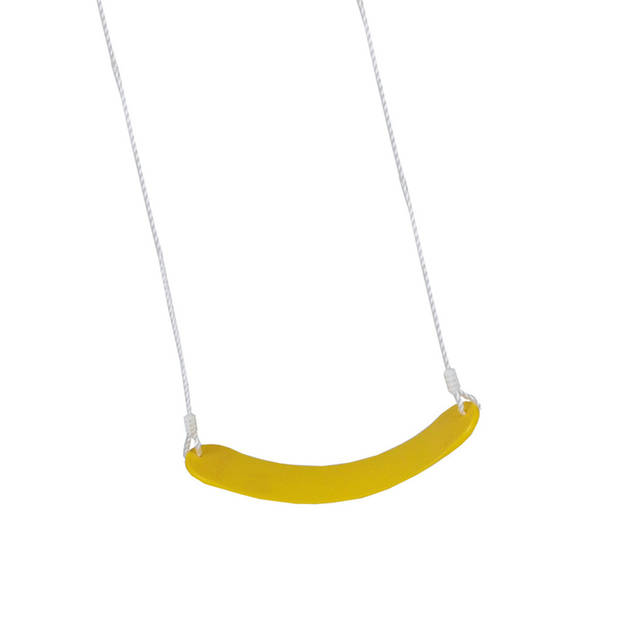Gele flexibele schommel / kinderschommel zitje 67 cm - Schommels