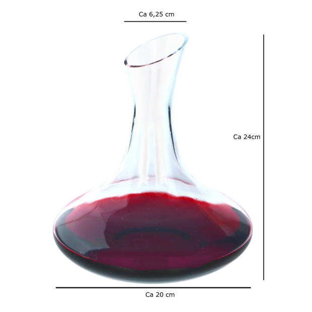 alpina Decanteer Karaf - Wijn Accessoires - 1.78 L - Dik Glas