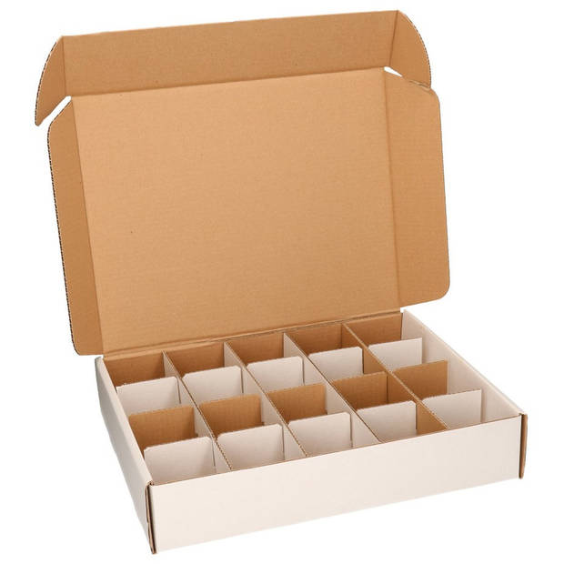 Opbergdozen/opbergboxen met 8 cm vakken - Opbergbox