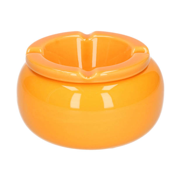 Ronde asbak oranje 11 cm - Asbakken