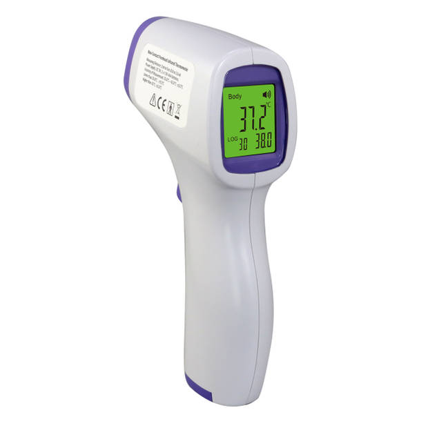 Parcura non-contact infrarood thermometer - contacloze digitale koortsthermometer via voorhoofd