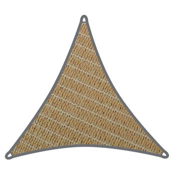 Coolaroo schaduwdoek driehoek 3x3x3m Zand met Bevestigingsset set