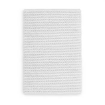 Heckett & Lane Mylene badmat - 60% polyester - 40% katoen - Badmat (60x100 cm) - Wit