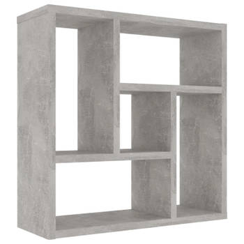 vidaXL Wandschap 45,1x16x45,1 cm bewerkt hout betongrijs