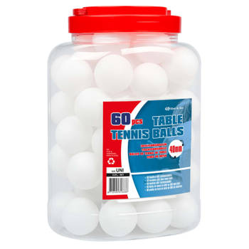 Get & Go Tafeltennisballen 60 st ABS wit