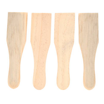 8x Raclette spatels hout 14 cm - Keukenspatels