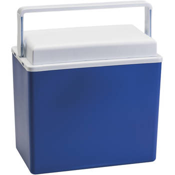 Blauwe kleine koelbox met draagbeugel 10 liter - Koelboxen