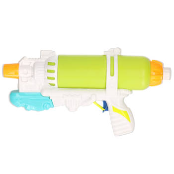 1x Waterpistolen/waterpistool groen/wit van 34 cm kinderspeelgoed - Waterpistolen