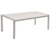 Beliani VERNIO - Tuintafel-Wit-Aluminium