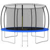 The Living Store Trampoline - Ronde tuintrampoline met veiligheidsnet - 366 x 80 cm - GS gecertificeerd - PVC-vulling -