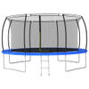 The Living Store Trampoline - Ronde trampolineset met veiligheidsnet en regenhoes - 460 x 80 cm (ø x H) - GS