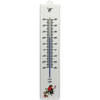 Thermometer buiten wit - kunststof - 32 cm - Buitenthermometers