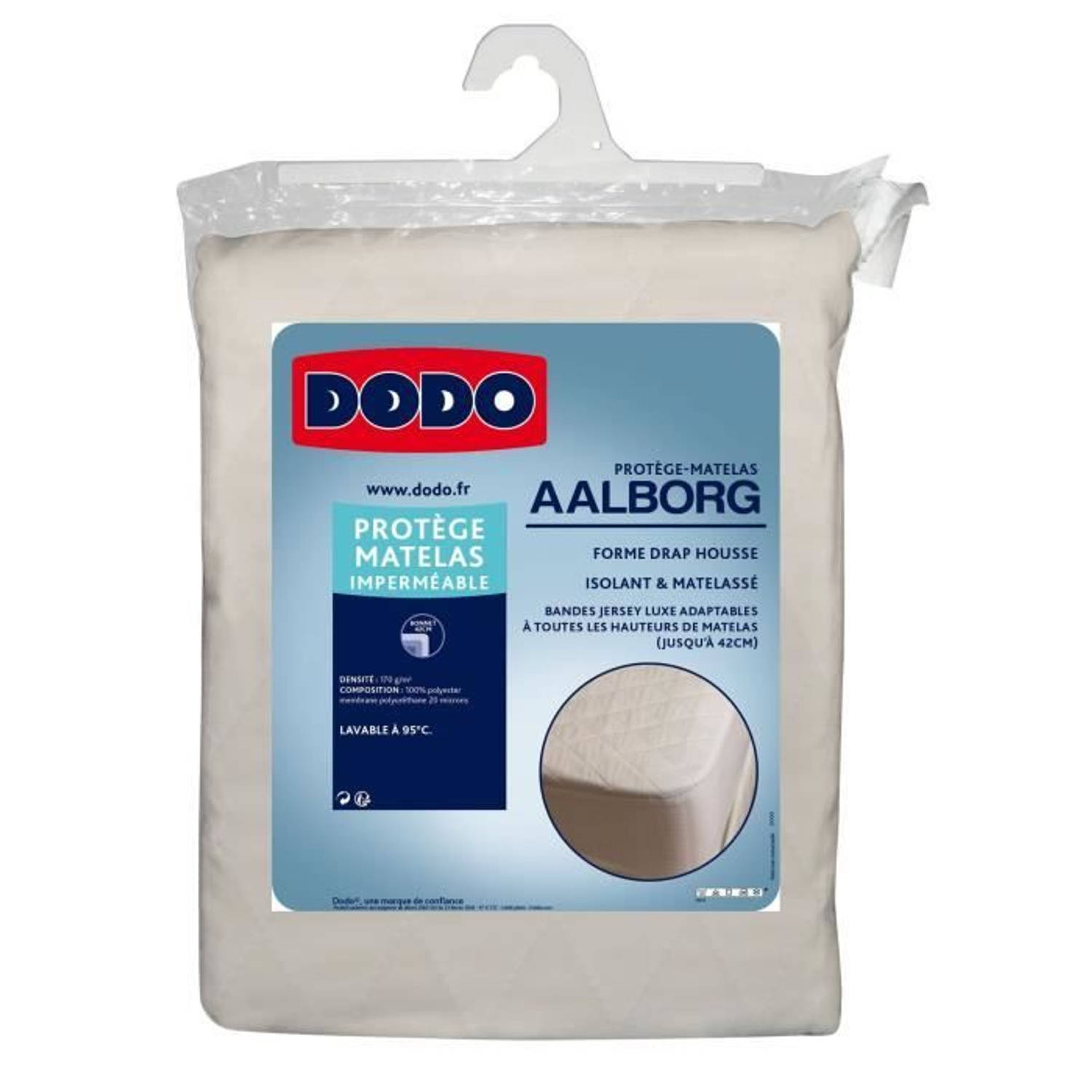 DODO Protege-matras Aalborg Gewatteerd en waterdicht 90x190 cm