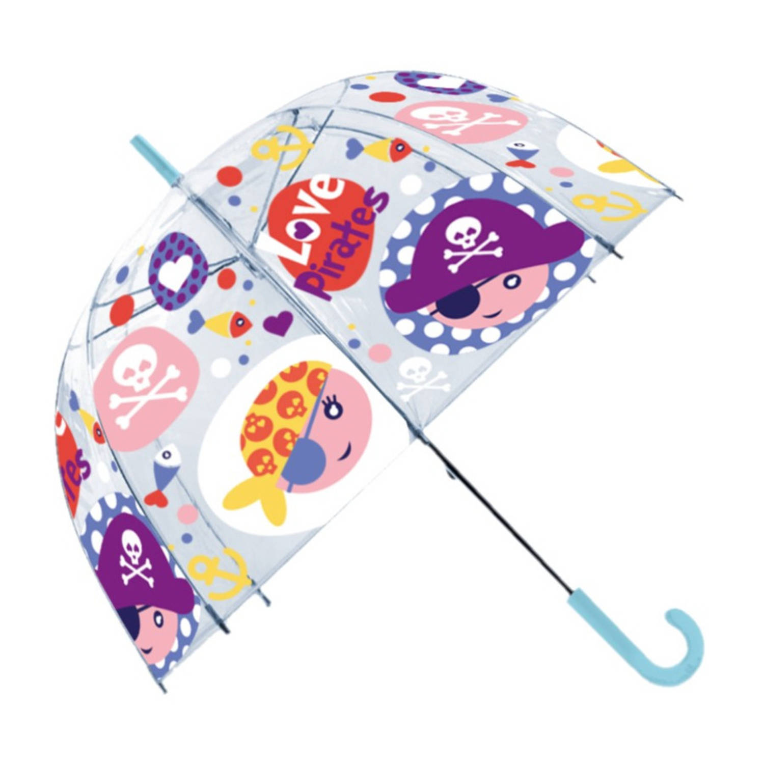 Kids Licensing paraplu Love Pirates 48 cm polyester
