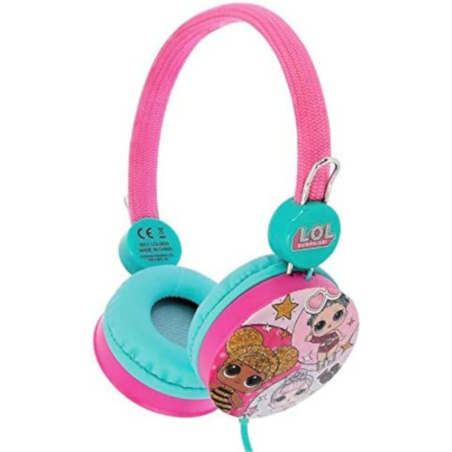 L.O.L. Surprise koptelefoon meisjes 90 cm roze-blauw