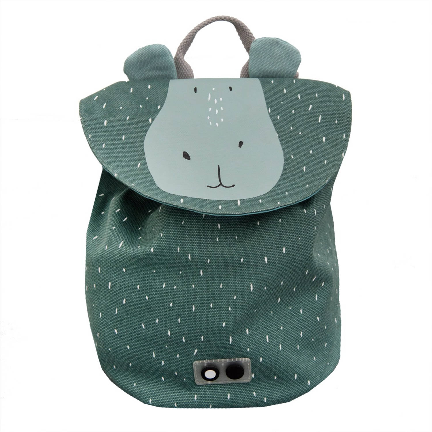 Trixie mini rugzak Mr. Hippo 30 x 23 cm katoen groen