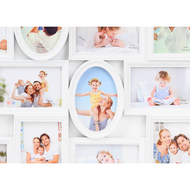 XL Fotolijst collage voor 24 Foto's 15 x 10 en 10 x 15 Cm -