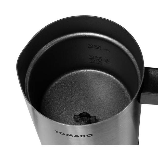 Tomado TMF1201S - Elektrische Melkopschuimer - Warm en koud opschuimen - Verwarmen - Cappuccino maken – RVS