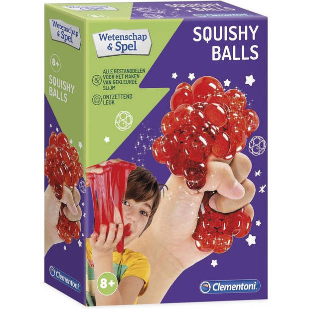 Clementoni Squeezy ballen maken junior 21,5 x 15 cm 9-delig