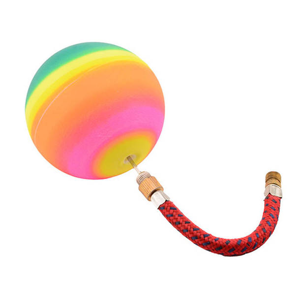 Johntoy regenboogballen 7 cm rubber 3-delig