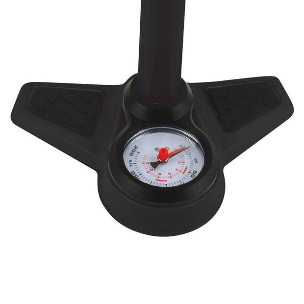 Dresco vloerpomp Manometer Pro 70 cm zwart/groen