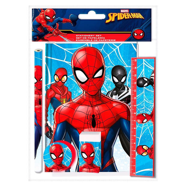 Marvel schrijfset Spiderman 25 x 19 cm 5-delig