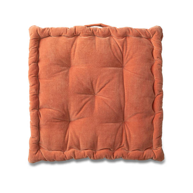 Blokker matraskussen Sevilla - roest - 40x40 cm
