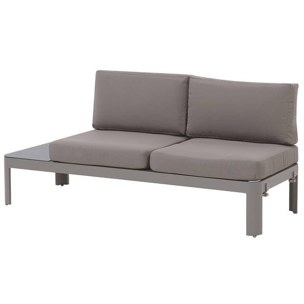 Beliani FERENTINO - Loungeset-Grijs-Aluminium