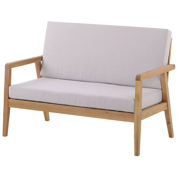 Beliani PALLANO - Loungeset-Lichte houtkleur-Acaciahout