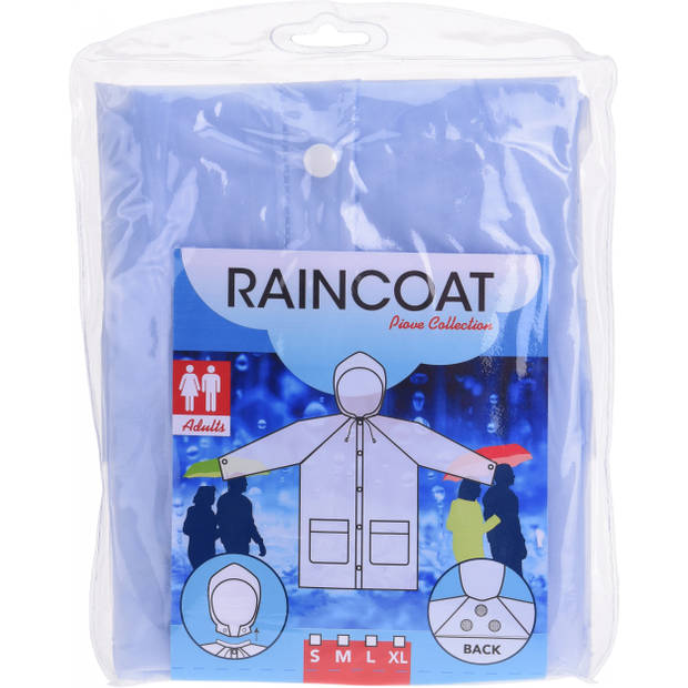 Free and Easy regenjas unisex transparant maat M