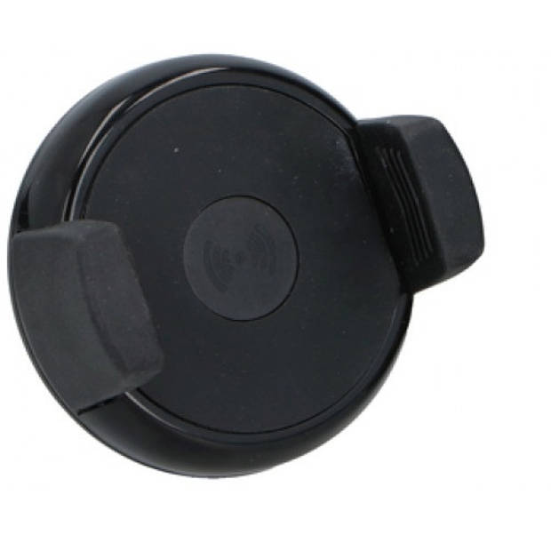 Dunlop telefoonhouder met draadloze oplaadfunctie 8 cm zwart