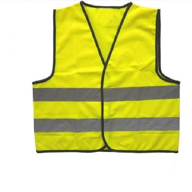Kids At Work veiligheidshesje junior polyester geel maat S