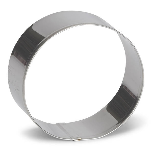 Patisse uitsteekvorm Cirkel 4 cm RVS zilver