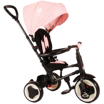 QPlay Driewieler Rito Deluxe 3 in 1 driewieler Junior Roze/Zwart