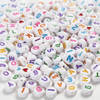 Creotime kralen 1500 stuks wit/multicolor letters