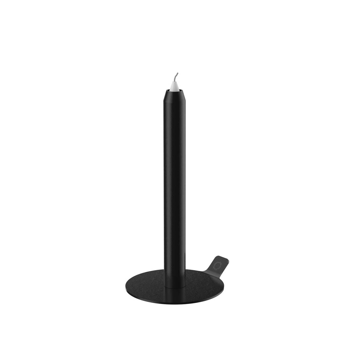 Manoeuvreren In detail Doe mee Lunedot unieke kaarsenstandaard inclusief 3 kaarsen – kaarsenhouder –  kaarsen kandelaar – zwart | Blokker