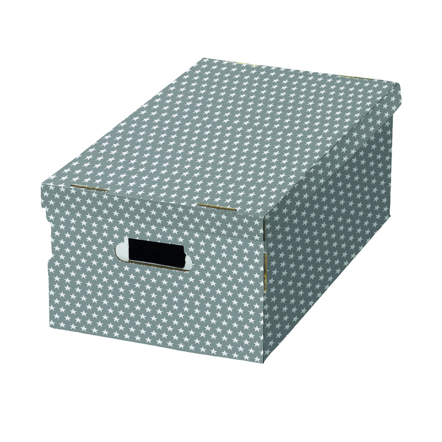 Compactor opbergdoos 59 cm karton grijs/wit stuks | Blokker