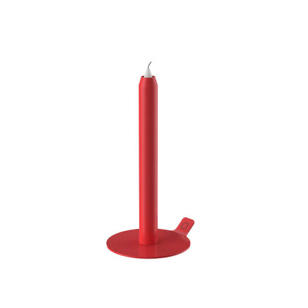 Lunedot unieke kaarsenstandaard inclusief 3 kaarsen – kaarsenhouder – kaarsen kandelaar – rood