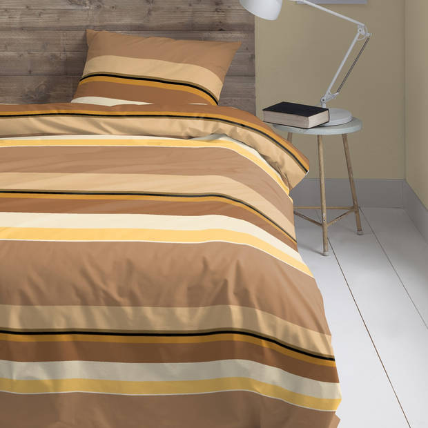 Cinderella Dekbedovertrekset Flanel Cuba - caramel 140x200/220cm