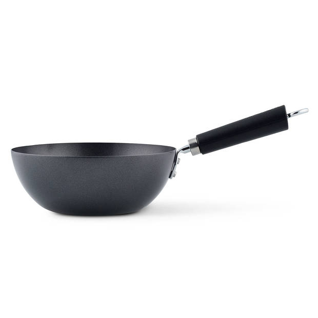 Ken Hom wokpan Ken Hom met greep 20 cm koolstofstaal zwart