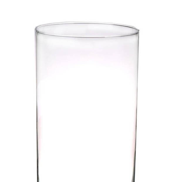 Glazen vaas/vazen transparant 40 x 19 cm - Vazen