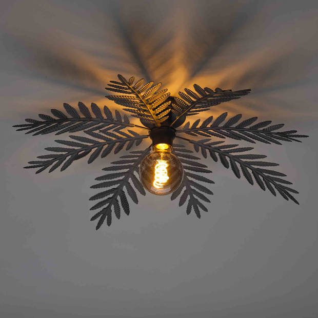 Ylumen Plafondlamp Palm 8 bladen Ø 65 cm zwart