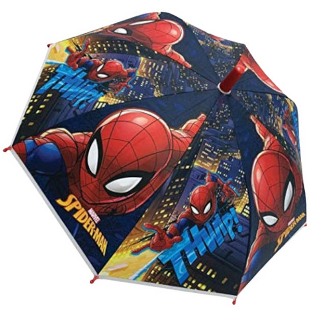 Marvel paraplu Spider-Man junior 38 cm polyester donkerblauw