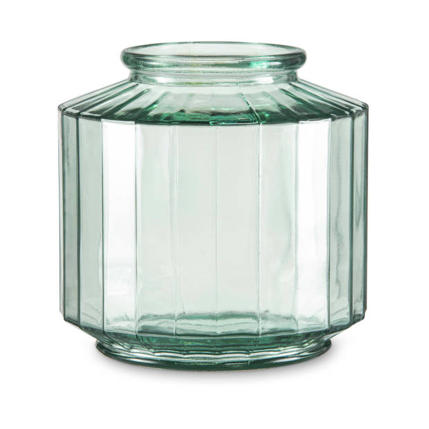 Vaas Streppe - gerecycled glas - ø23x23 cm