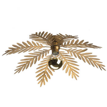 I-Lumen Plafondlamp Palm 8 bladen Ø 65 cm goud bruin