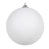 Othmar Decorations Grote decoratie kerstbal - wit glitters - 25 cm - kunststof - Kerstbal