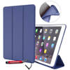 HEM Siliconen iPad hoes geschikt voor iPad 5/ iPad 6/ iPad Air/ iPad Air 2 - 9.7 Inch - Donkerblauw - Met Stylus