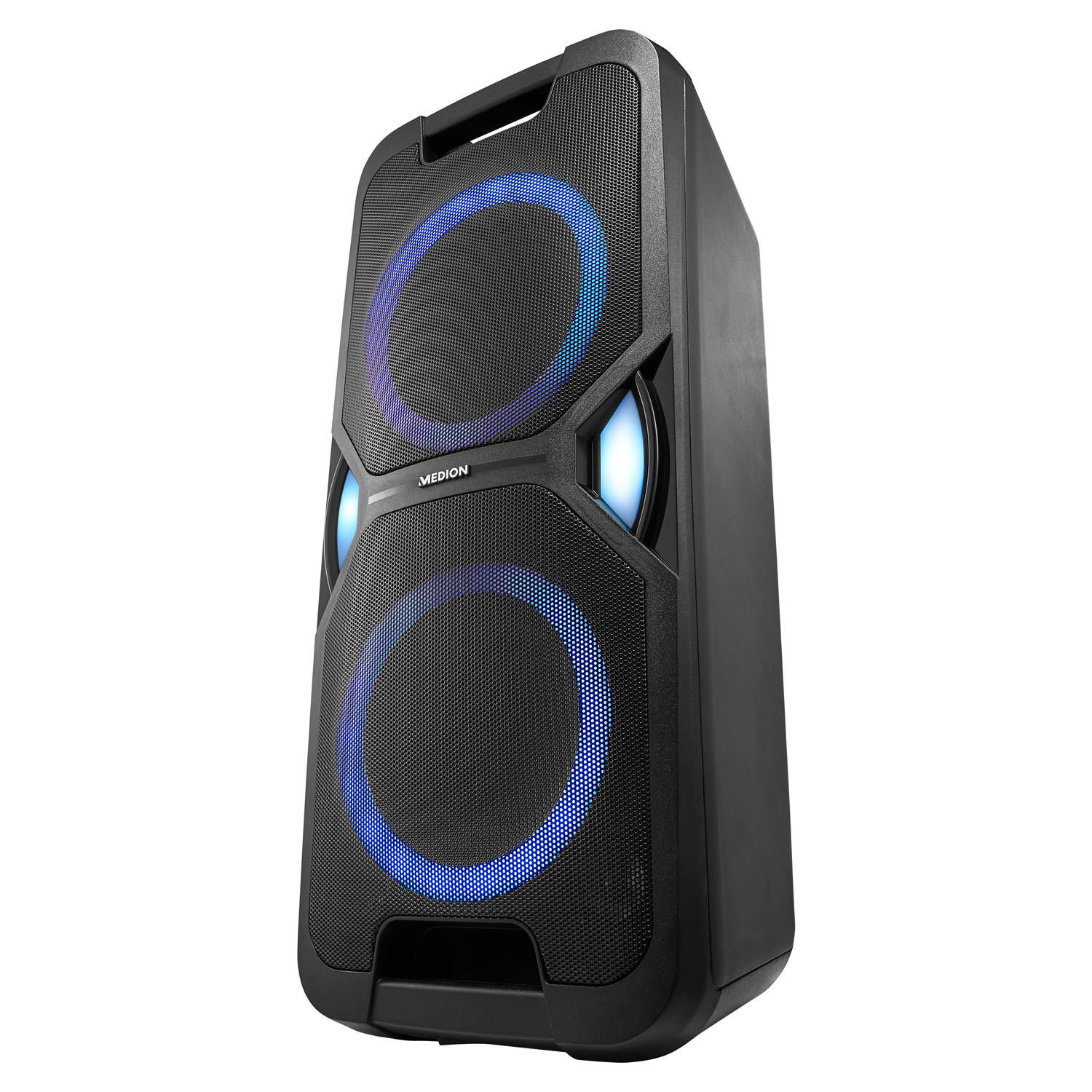 decaan hoeveelheid verkoop Beg MEDION LIFE Bluetooth Party Speaker P67038 Bluetooth 5.0 Krachtige bas  Microfoonaansluiting LED lichteffecten | Blokker