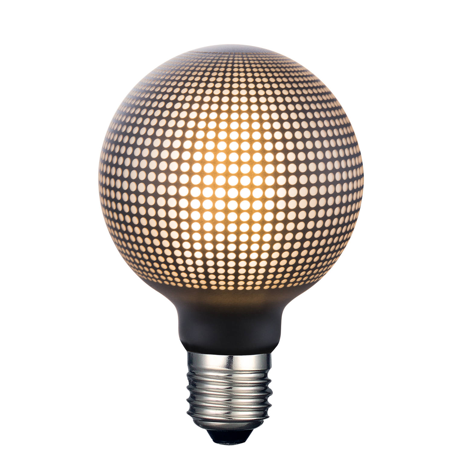 Ongehoorzaamheid betreden Boven hoofd en schouder Blokker LED Globe G95 4 watt E27 Dots Zwart Dimbaar | Blokker